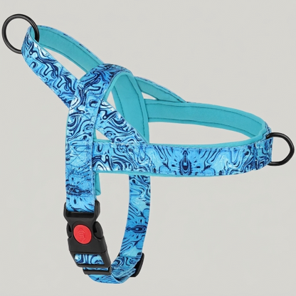chien harnais anti traction bleu matériaux résistants