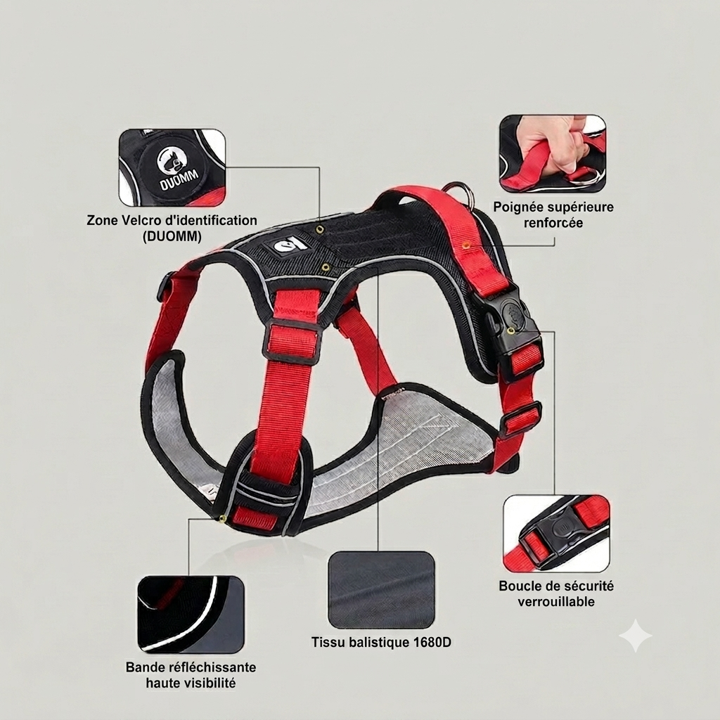 chien harnais anti traction déscription produit