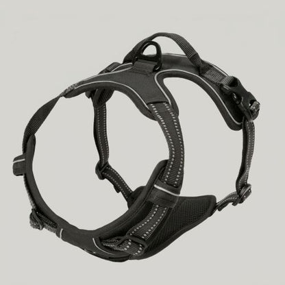 chien harnais anti‑traction noir ajustable robuste