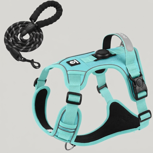 harnais anti traction bleu support airtag