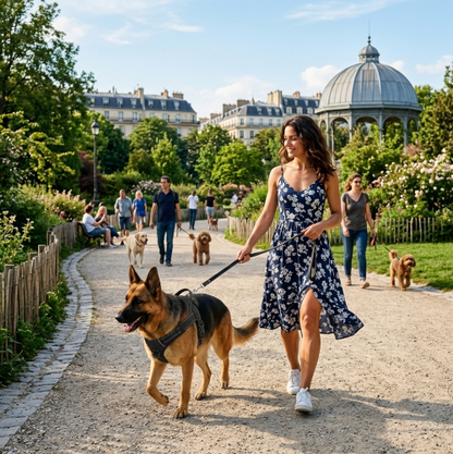 harnais anti traction pour chien ajustable réfléchissant