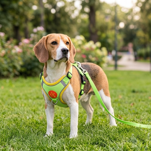harnais anti traction pour chien maille souple