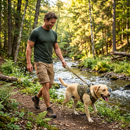 harnais anti traction pour chien matériau militaire
