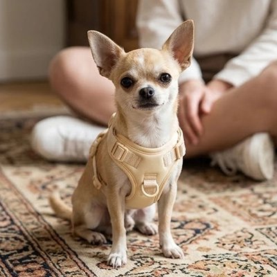 Harnais chien anti traction sangle réglable