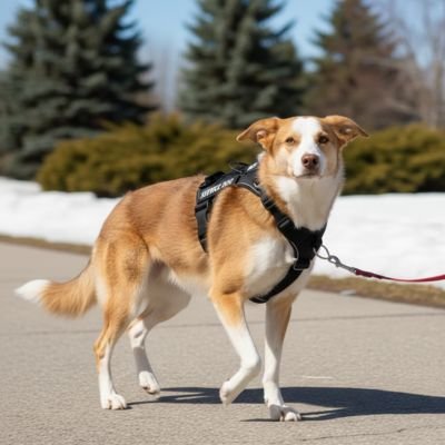 harnais chien patchs toutes saisons ajustable réflecteur