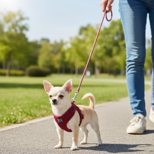 harnais chiot ensemble laisse nylon réfléchissant respirant