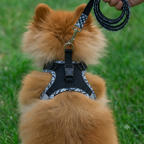 harnais chiot réglable réfléchissant respirant polyester