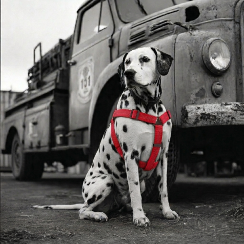 harnais en Y doux ajustable dalmatien