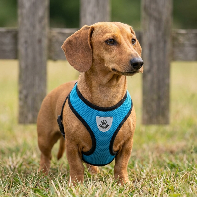 harnais petit chien gilet respirant logo polyester