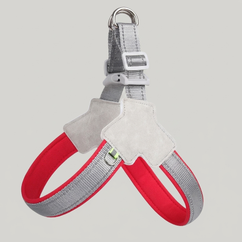 harnais pour chien rouge nylon réglable
