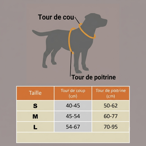 harnais pour chiens controle lazy tableau garandeur