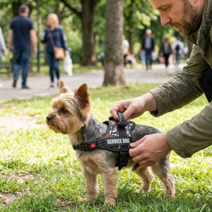 Harnais pour chiens gilet avec patch personnalisé 