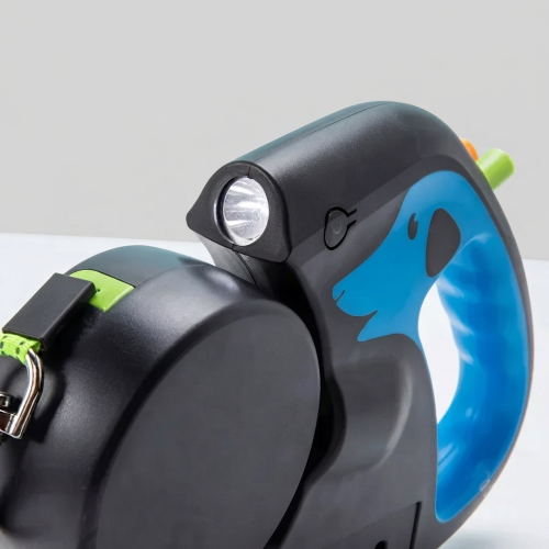 laisse double pour chien lampe intégrée
