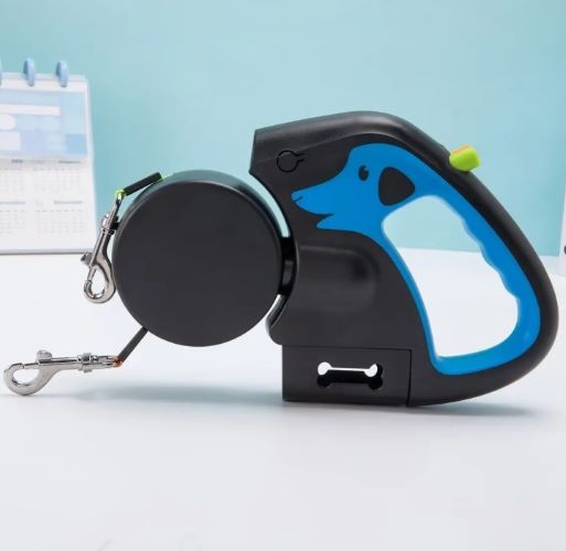 laisse double pour chien traction rétractable